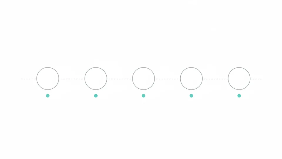 Diagrama esquemático de intervalos entre sesiones, sin fechas ni texto.